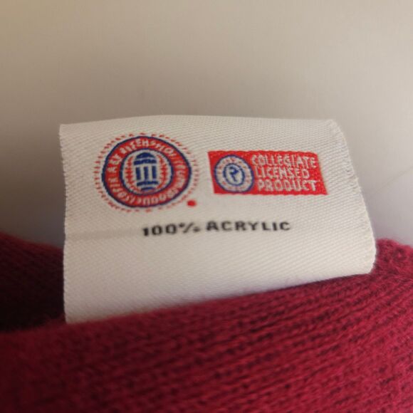 Virgina Tech Beanie VT Collegiate Licensed Maroon and Orange - Picture 4 of 7